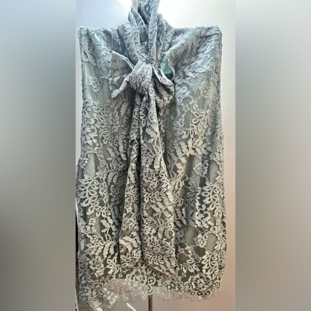 Light Blue Lace Blouse